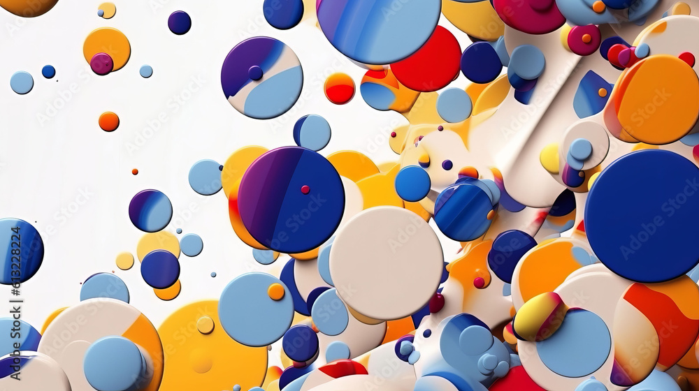 Poster abstract modern art background style design. generative ai