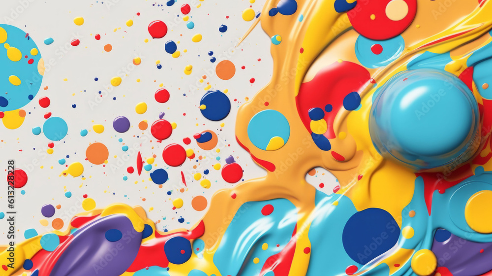 Poster abstract modern art background style design. generative ai