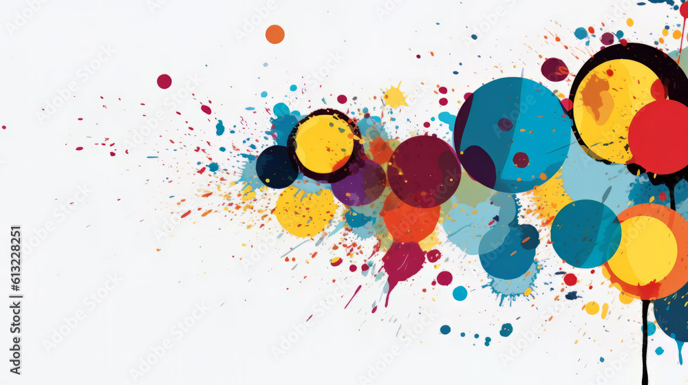 Poster abstract modern art background style design. generative ai