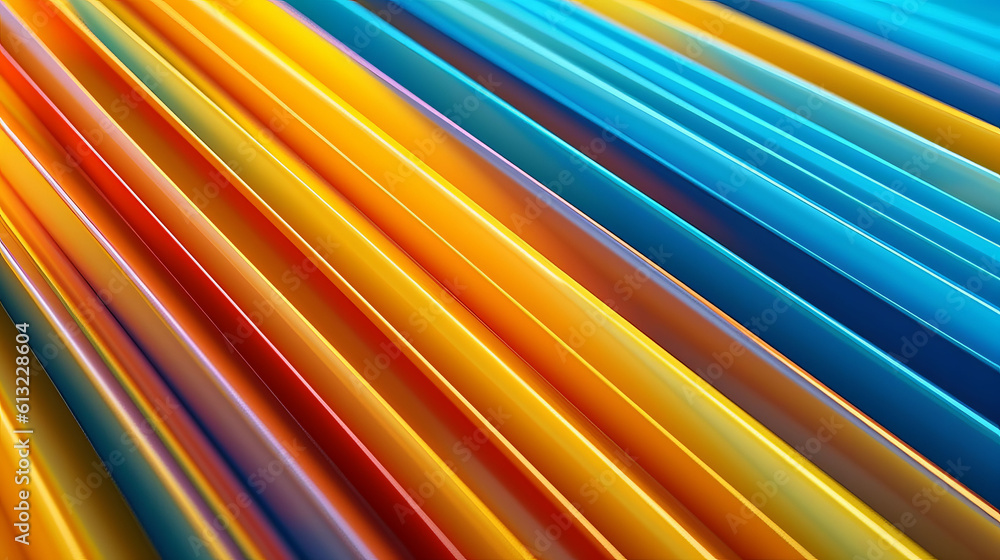 Poster a colorful abstract background with flowing wavy lines. generative ai
