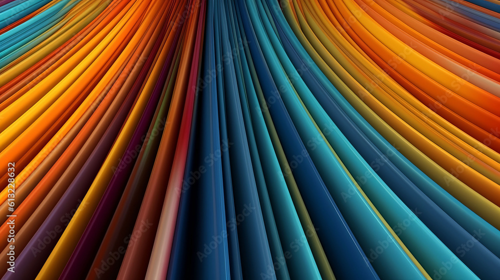 Aufkleber a colorful abstract background with flowing wavy lines. generative ai