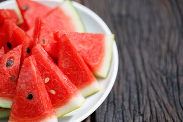 Red watermelon fruit texture background picture rich in healthy nutrients