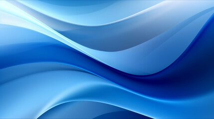 Fototapeta premium Blue and white wavy lines background. Generative ai