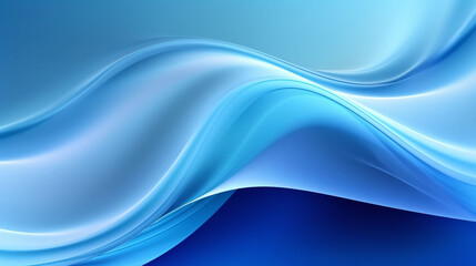 Blue and white wavy lines background. Generative ai
