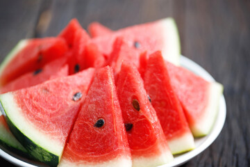 Red watermelon fruit texture background picture rich in healthy nutrients