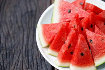Red watermelon fruit texture background picture rich in healthy nutrients