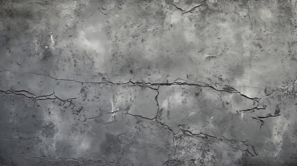 A black and white photograph of a weathered and cracked wall. Generative ai