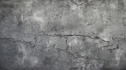 Fototapeta premium A black and white photograph of a weathered and cracked wall. Generative ai