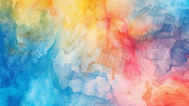Abstract watercolor background with grunge texture. Generative ai