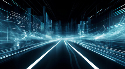 高速道路をイメージした画像　Generative AI