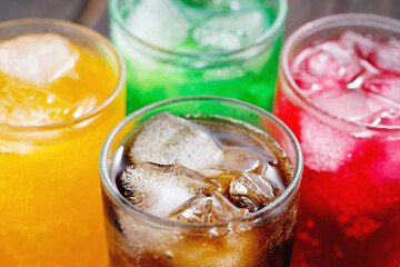 Soft drinks and fruit juice mixed with soda high in sugar have a negative effect on physical health