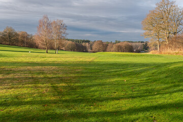 Beautiful golf course. Outdoors, leisure, holiday, nature.