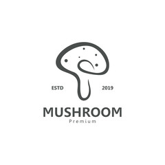 Mushroom Logo Template Vector Illustration