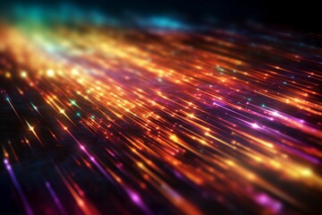 Abstract Image of High-Speed Data Transfer: Depicting Importance of Fast Internet Connection in Today's Digital Business Landscape generative AI