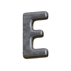 Steampunk Steel 3D Alphabet or PNG Letters