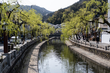 Fototapeta premium Kinosaki Onsen Japanese old hot spring village in Kyoto