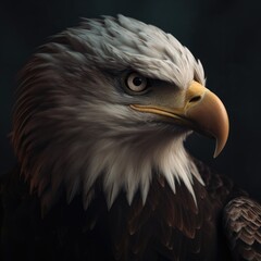 Fototapeta premium Bald Eagle. Generative AI.