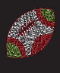 Football Rhinestone