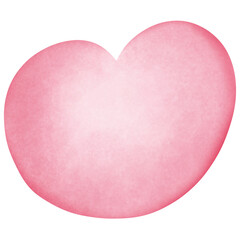 Single light red heart illustration