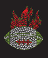 Football Rhinestone