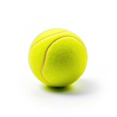 Tennis ball isolated on white background. Generative AI
