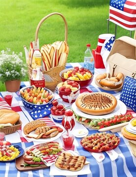 Star-Spangled Feast: Celebrate 4th of July with a Mouthwatering Patriotic Meal!"