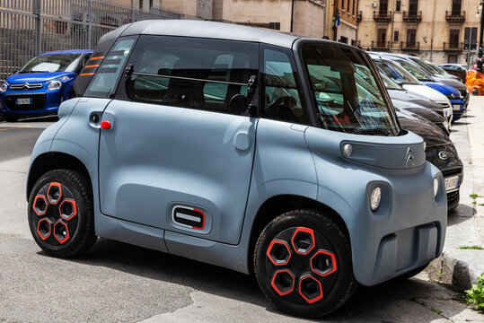Citroen Ami, small electric vehicle parked on a street