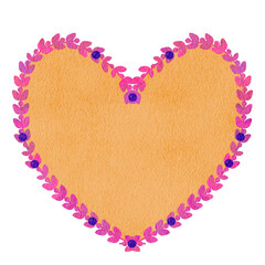 heart made of pink and blue beads