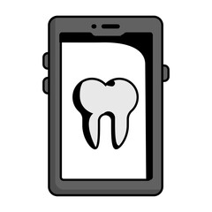 dentist mobile app concept, Teeth accessories Store vector icon design, Dentures symbol,Oral Healthcare sign, Dental instrument stock illustration 