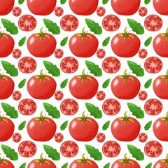 seamless background with tomatoes, Pattern painted in watercolor, tomato pattern, menu pattern, packaging, pattern for design, tomato in watercolor, abstraction, background for design
