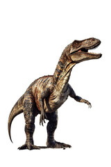 Obraz premium large dinosaur on white background. generated with AI