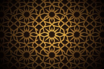 An Islamic Arabian pattern background generated by AI