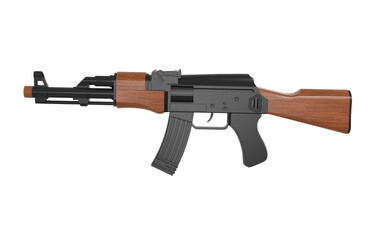 ak47 gun isolated on white background
