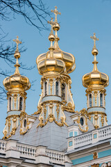 Fototapeta na wymiar domes of church