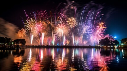 4th of July Fireworks Celebrating USA Independence