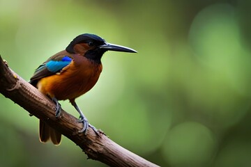 kingfisher on a branch generated  by Ai
