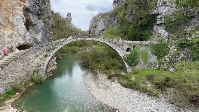 Kokoris stone bridge, Zagorohoria, Epirus Greece