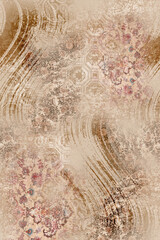 seamless geometrical abstract Indian traditional pattern