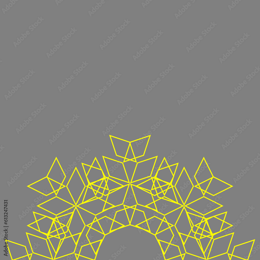 Poster tile vector dark pattern with yellow green print background