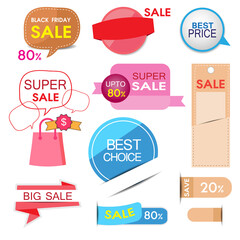 Set of banner sales templates and special offers