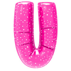 Font With Number 3D Render