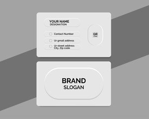 Corporate, creative and modern business card design for personal identity