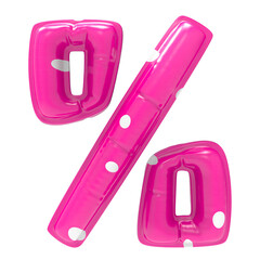 Font With Number 3D Render