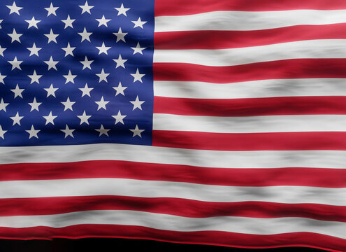 American flag on 4th July independes celebration