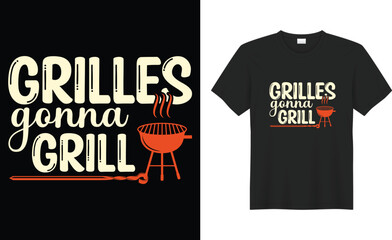 BBQ Grilling lover Funny retro vintage typography print Vector T-shirt design template. food, cooking, beef, alcohol, steak drink, grill, meal Beer PARTY, like Barbecue, shirts, posters, illustration.