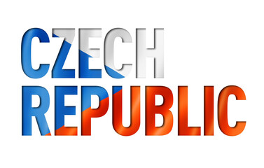 Czech flag flag text font - obrazy, fototapety, plakaty