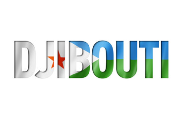 djibouti flag text font