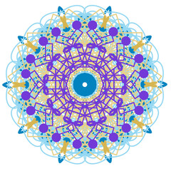 Islamic ornament circle shape illustration