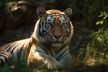 Fototapeta na wymiar Bengal Tiger In The Forest