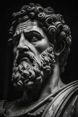 Fototapeta na wymiar Marcus Aurelius statue, Stoics and stoicism motivational and inspirational quotes, Generative AI